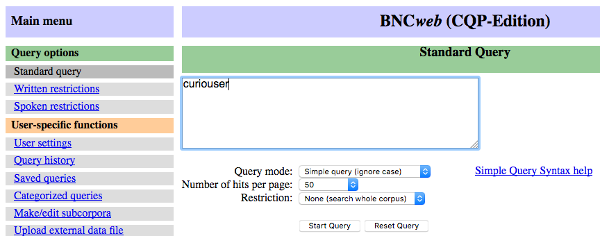 Figure 2. BNC main interface